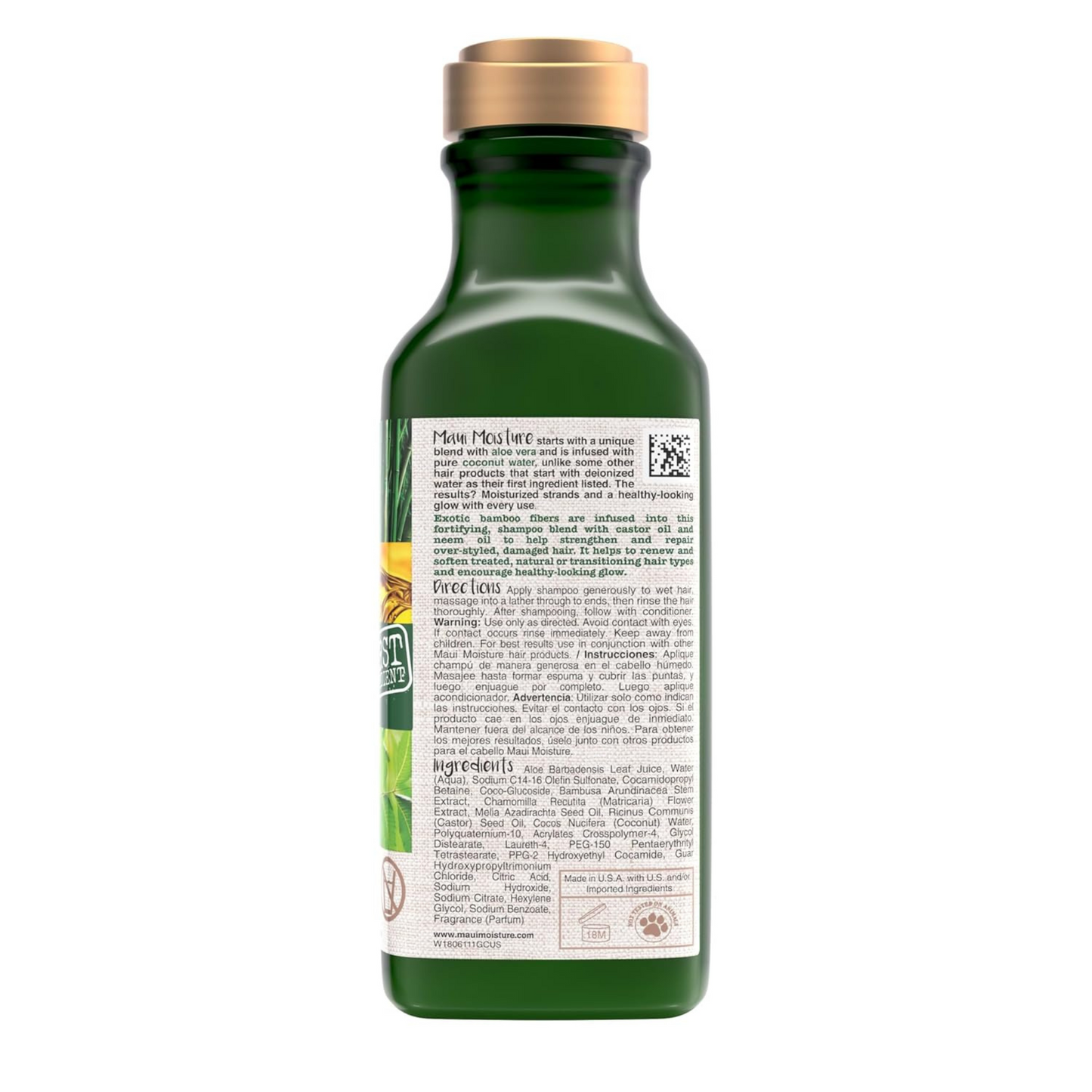 Maui Moisture Care - Thicken & Restore + Bamboo Fibers Strengthening Shampoo 385ml