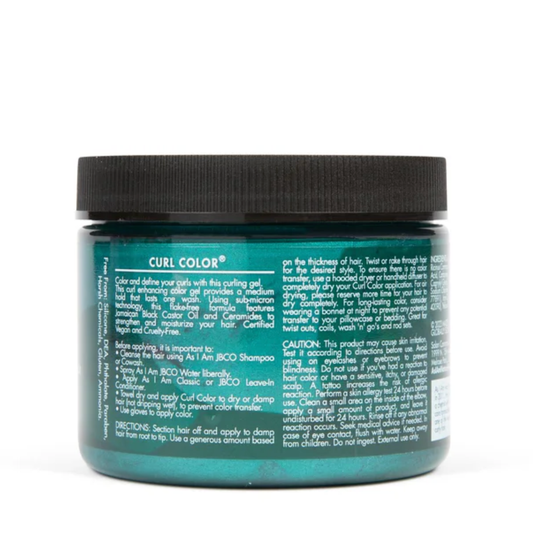 Curl Color Dark Teal Green & Curling Gel 182ml