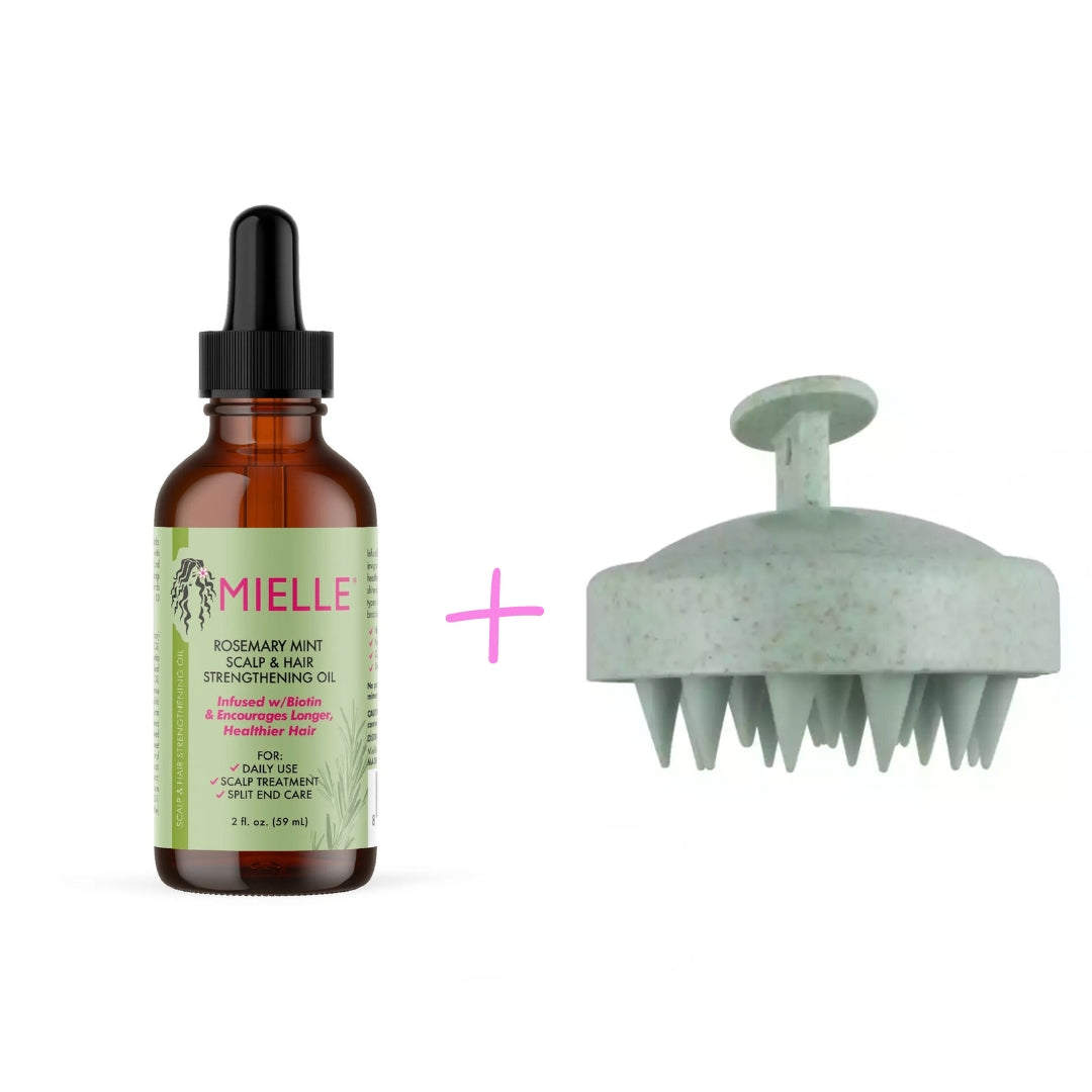 Combo Deal - Rosemary Mint Oil 59ml + Scalp Massager