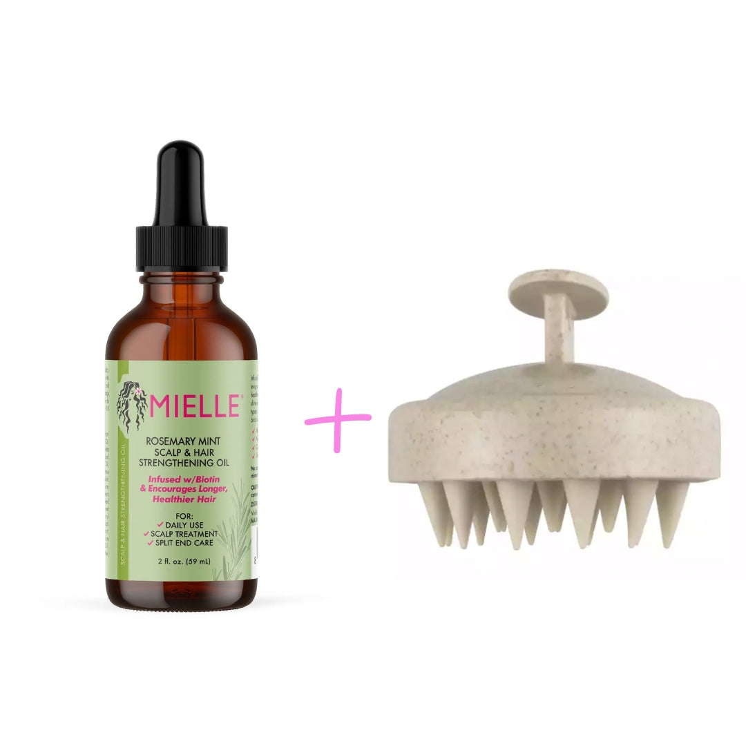 Combo Deal - Rosemary Mint Oil 59ml + Scalp Massager