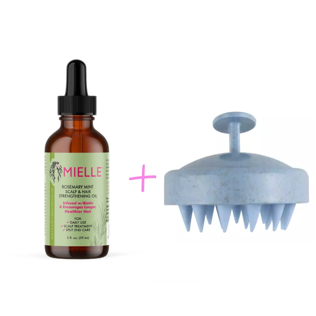 Combo Deal - Rosemary Mint Oil 59ml + Scalp Massager