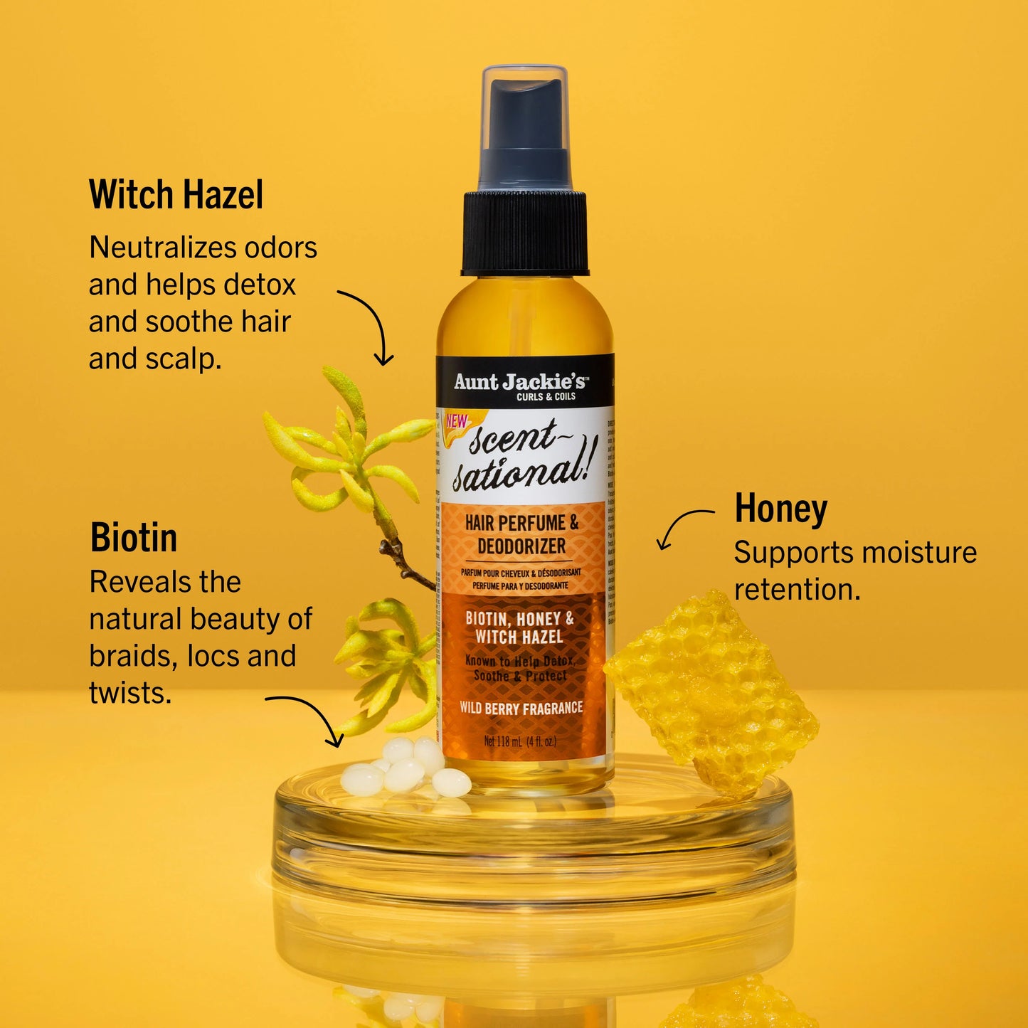 Aunt Jackie’s Scent-Sational! Hair Perfume & Deodorizer – Αρωματικό Μαλλιών 118ml