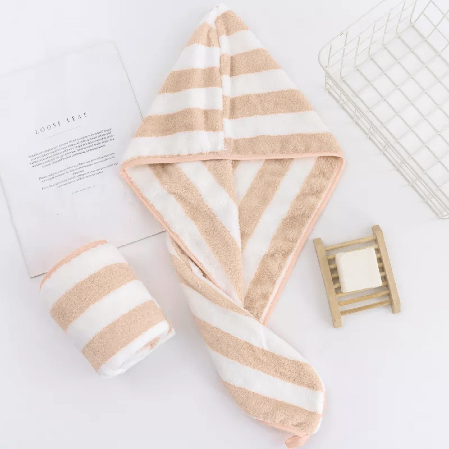 Microfiber Πετσέτα για μαλλιά.