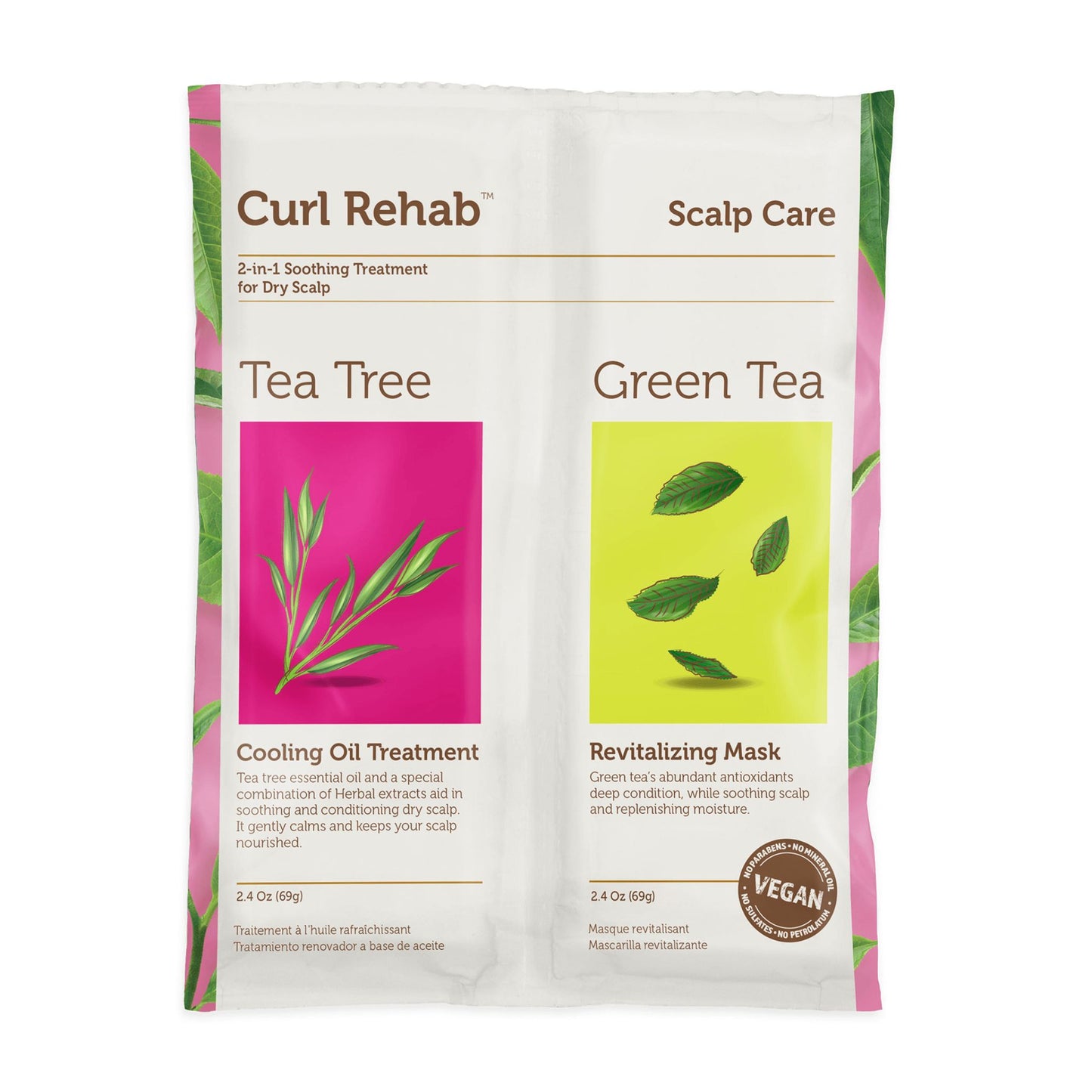 Curl Rehab Tea Tree Oil & Green Tea Renewing Mask 138g