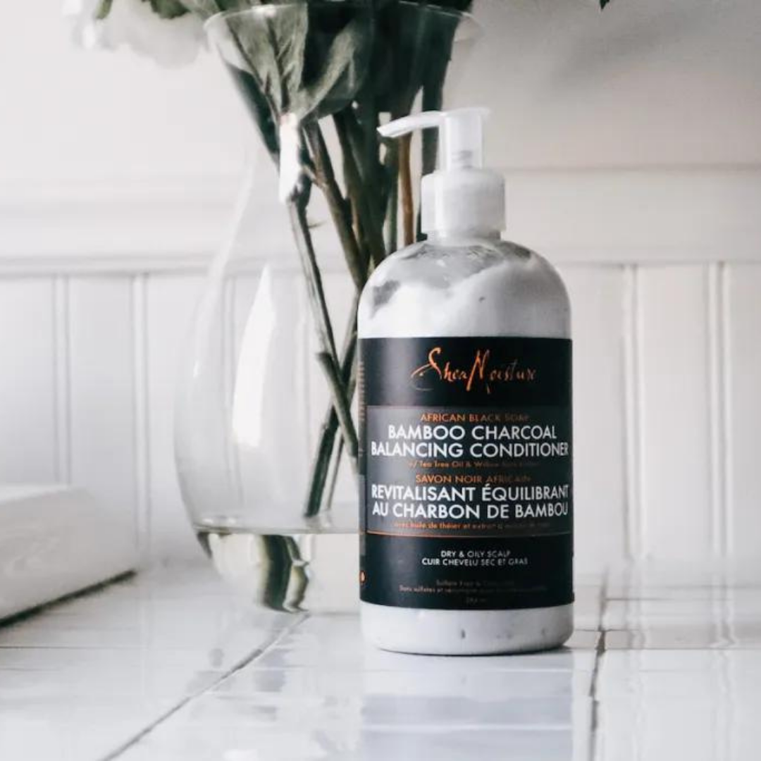 MyCurls.gr - Shea Moisture African Black Soap Bamboo Charcoal Balancing conditioner