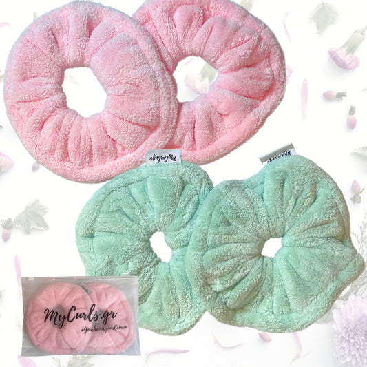 Microfiber scrunchies set (2τμχ)