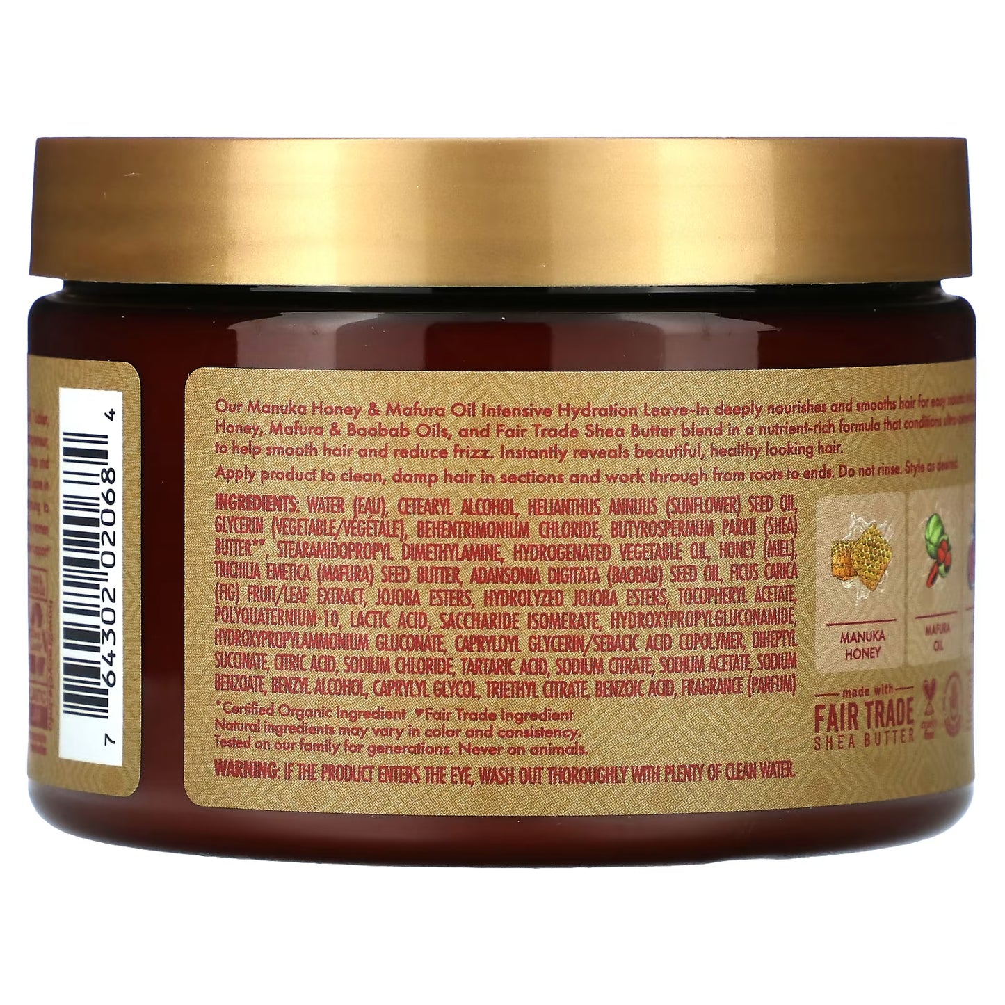 Manuka Honey Leave in Milk (Leave in Conditioner) 237ml