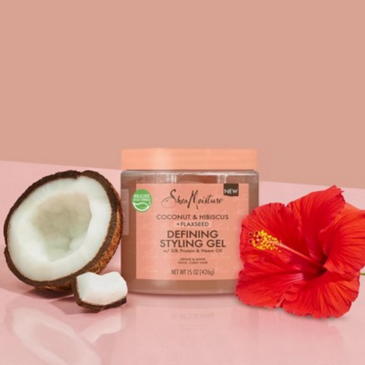 Coconut & hibiscus+ flaxseed Defining styling gel. 426g