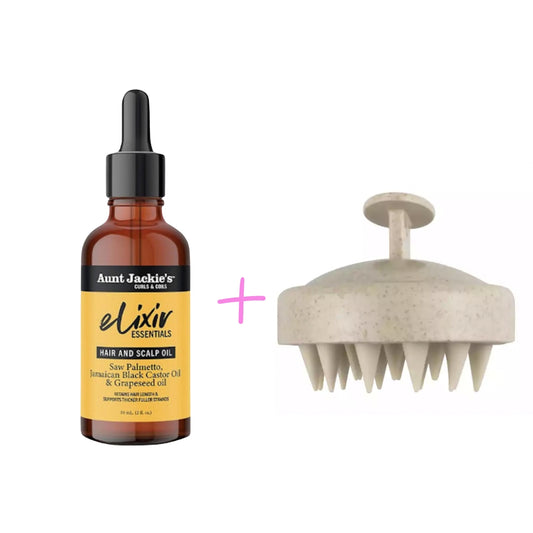 MyCurls.gr -Combo Deal -Elixir Essential oil + Scalp Massager