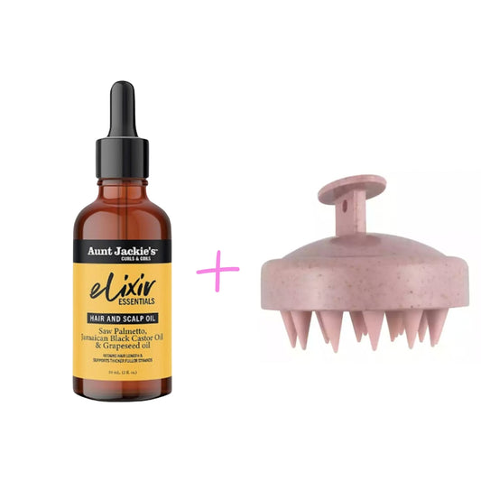 MyCurls.gr -Combo Deal -Elixir Essential oil + Scalp Massager