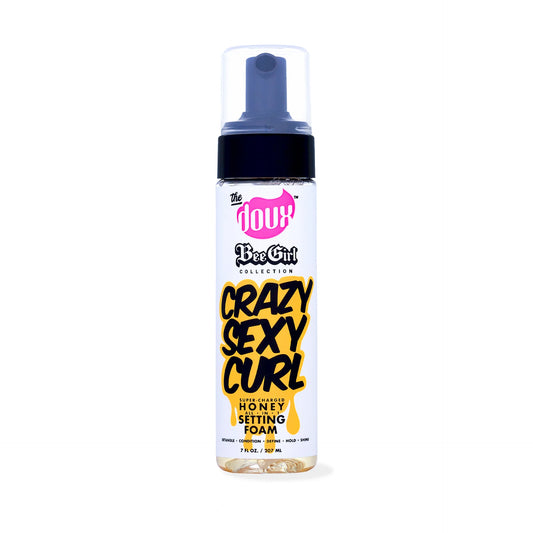 The Doux Crazy Sexy Curl Honey Setting Foam.