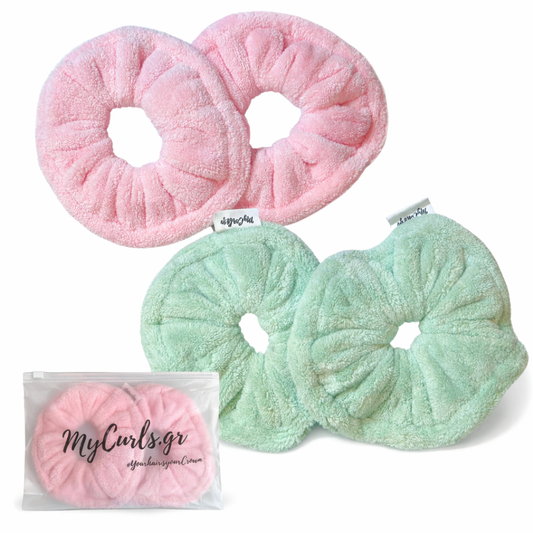 Microfiber scrunchies set (2τμχ)