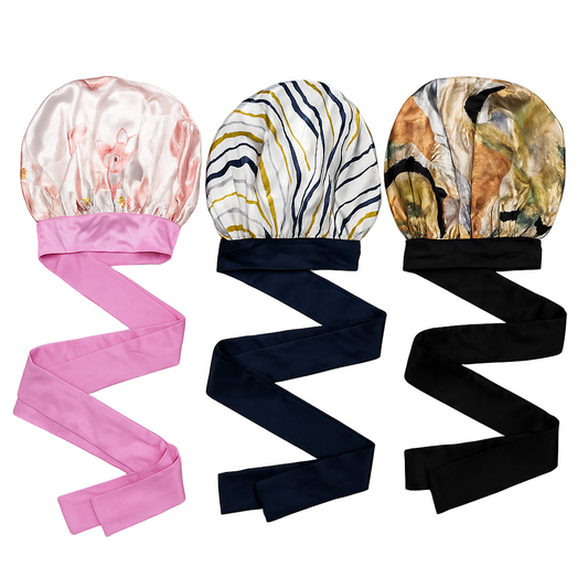 Χειροποίητα Saten Bonnet Διπλης όψεως με κορδέλα