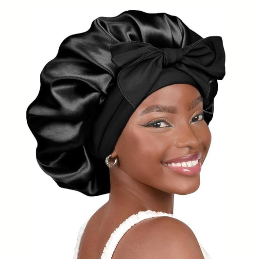 Saten Bonnet κοντό με κορδέλα