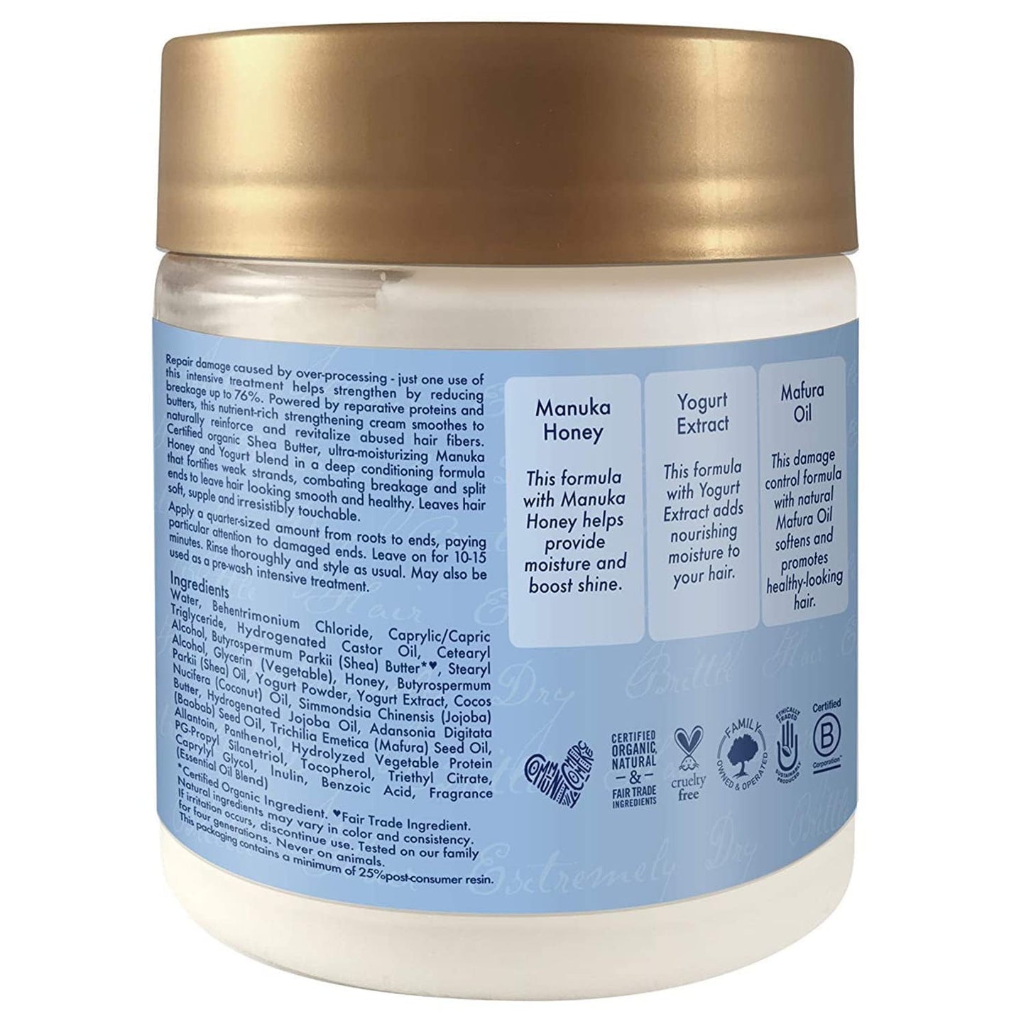 Manuka Honey & Yogurt Hydrate + Repair Protein Power Treatment Mask