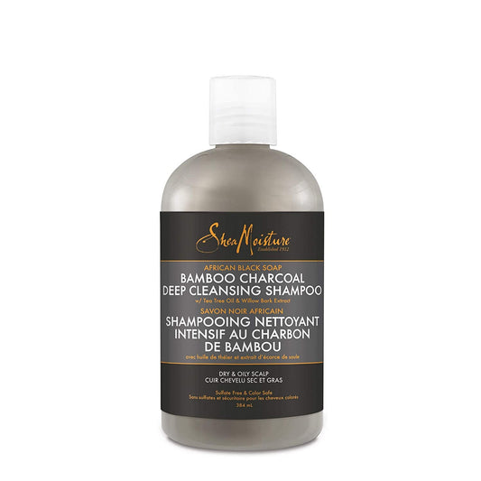 Shea Moisture African Black Soap Bamboo Charcoal Deep Cleansing Shampoo 384ml