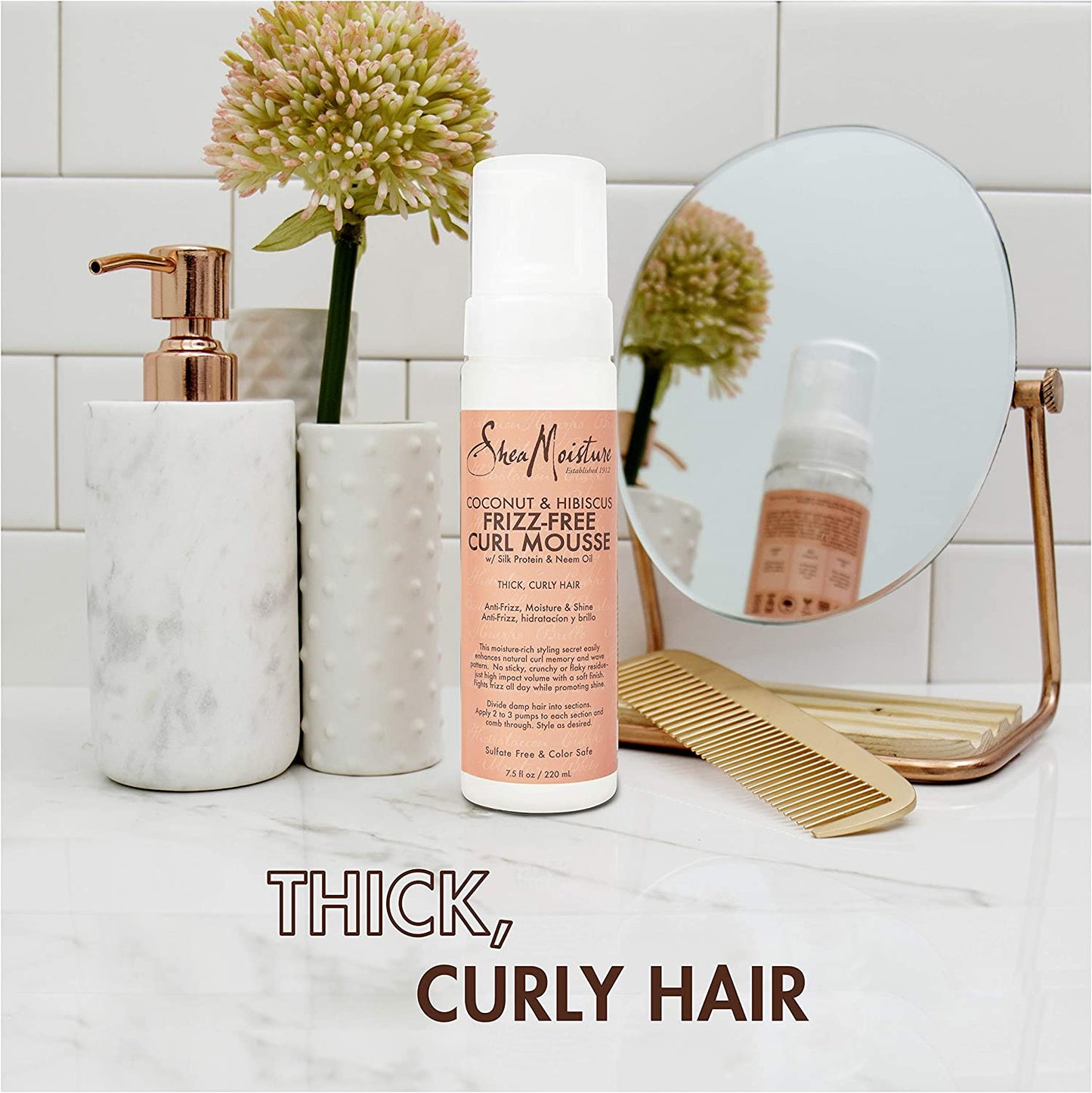 Coconut & Hibiscus Frizz Free Curl Mousse 222mll