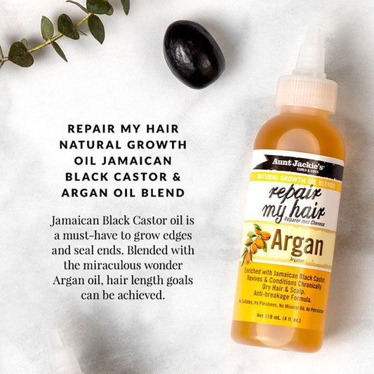 MyCurls.gr - Aunt Jackie's Repair My Hair Argan Oil 118ml